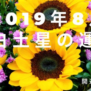 2019年8月八白土星の運勢