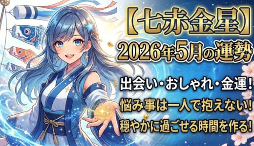 【七赤金星】2026年5月の運勢 出会いのシーズンの後に訪れる「心のリセット」