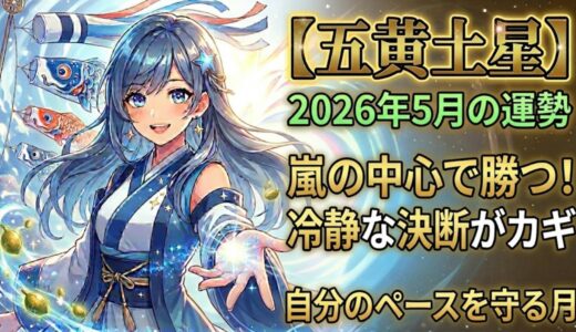 【五黄土星】2026年5月の運勢 嵐の中心で、本当の「強さ」と出会う月