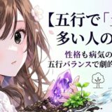 【五行で「土」が多い人の運命】性格も病気の不安も五行バランスで劇的に変わる！（開運干支九星気学）